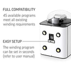 Watch Winder for Automatic Watches with Vertical Rotor Stop (White)