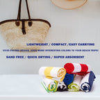 Microfiber Beach Towel Sand (F-set (9) / Large(60x30"))
