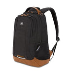 Cecil Laptop Backpack (18-Inch / Black Canvas/Brown)