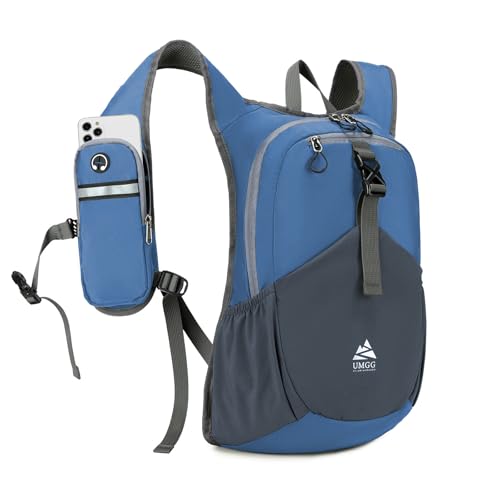 15L Small Hiking Backpack for Men Women Lightweight Packable Backpack Foldable Casual Daypack for Camping Travel Outdoor (Dark Blue)