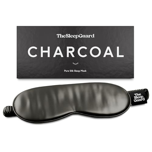 Pure Silk Sleep Mask [100% 6A Mulberry Silk (Charcoal Grey)