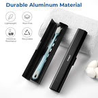 Aluminum Toothbrush Travel Case (Black / 1 Pack (Standard))