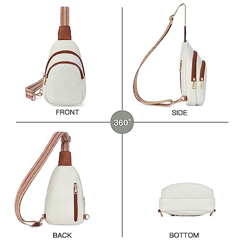 Crossbody Bags for Women Leather Sling Bag for Woman Travel Beige Brown (3-beige Brown)