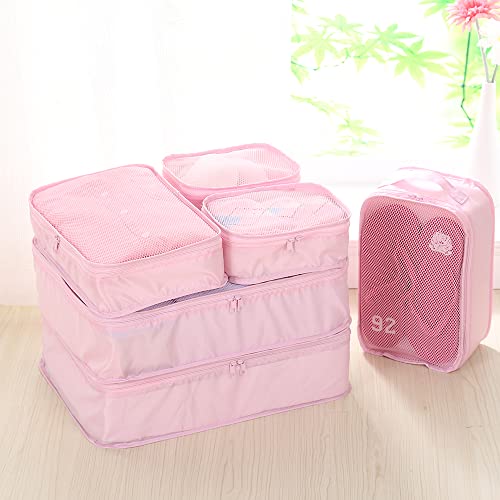 Travel Packing Cubes (Pink)