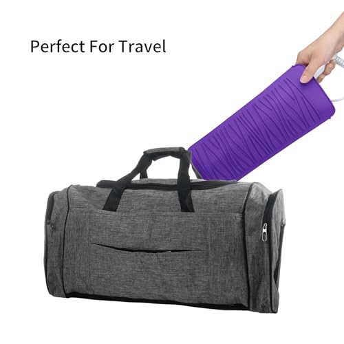 Silicone Heat Resistant Travel Pouch for Straightener (1 Pack / Purple)