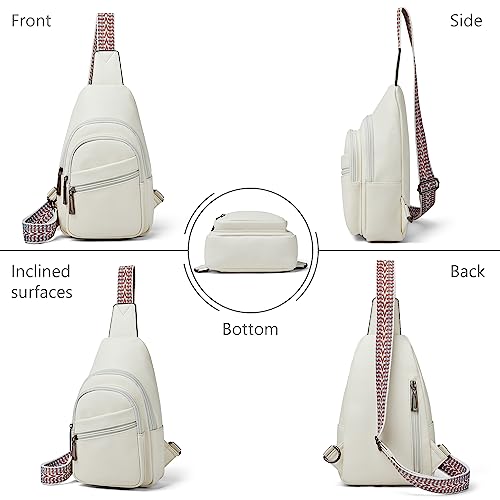 Sling Bag Crossbody Bags (White)