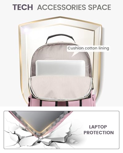 Laptop Backpack for Women (Light Pink / 17-Inch)