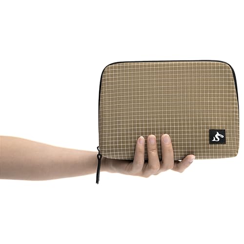 Electronic Organizer Travel Case (Brown Plaid / Large)