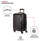 7272 Energie Expandable Hardside Luggage with Spinner Wheels and TSA Lock (Carry-On 19-Inch / Black)