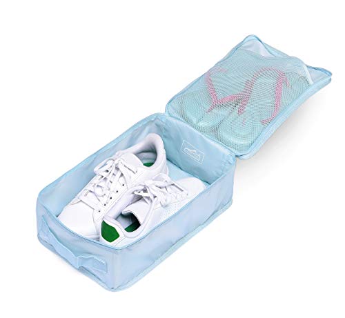 Travel Shoe Bags (Blue / 2+2 Packs)