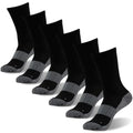Copper Socks for Men (Large / 01# 6 Pairs- Black Crew)