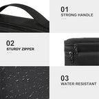 Small Electronic Organizer Travel Case (Antique Black / Small)