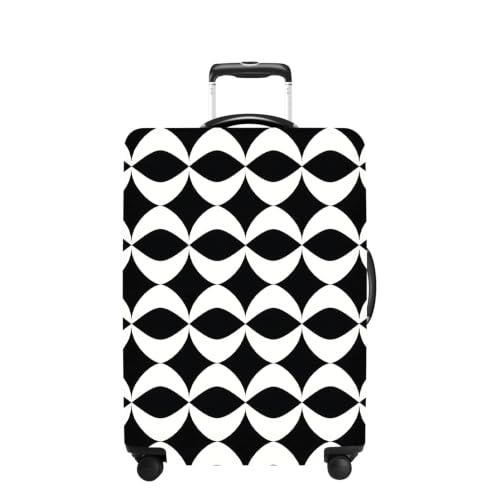 Geometric Luggage Cover Washable Suitcase Protector Anti (Geometric / M(24-26inch suitcase))