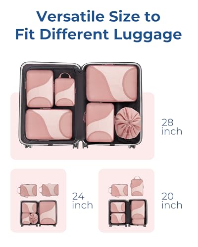 Compression Packing Cubes (Dark Pink)