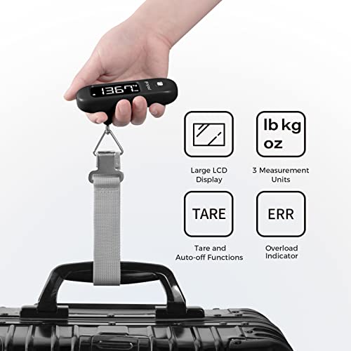 Digital Luggage Scale for Travel (Black)