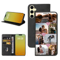 Custom Wallet Phone Case for Samsung Galaxy S24 FE (Galaxy S24 FE / Black-E)