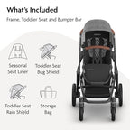 Vista V3 Convertible Single (Vista V3 Stroller / Greyson (Charcoal Mélange))