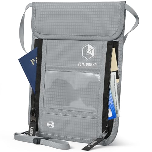 Travel Neck Wallet (One Size / Silver)