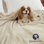 Fleece Blanket Queen Size 90"x90" (Oak / Queen(90" X 90"))