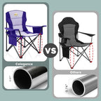Oversized Folding Camping Chair for Adults (Deep Purple / Single Pack)