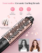 5 in 1 Curling Iron with Thermal Brush and 4 Interchangeable Ceramic Barrels (Curling Iron (1/2"-1 1/2"))
