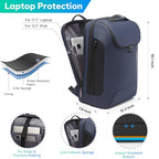 Laptop Backpack for 17.3Inch Notebook (Without Lock+USB / Blue)