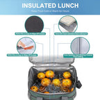 Insulated Lunch Bag (Grayish green / Medium)