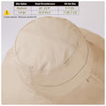 Womens Sun Hats Wide Brim Reversible Bucket Cotton Hat Packable Summer Travel Cap with Hat Clip (Medium / Medium-beige1)