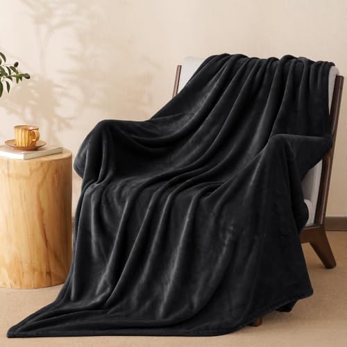 Fleece Throw Blanket 50"x60" (Black / Throw(50" X 60"))
