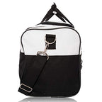 17" Blank Duffle Bag Duffel Bag Travel Size Sports Durable Gym Bag (White)