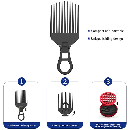 Silicone Curl Brush (Red)