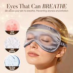 Mulberry Silk Sleep Eye Mask for Sleeping Women Men (Charcoal Gray / 1 Count (Pack of 1))