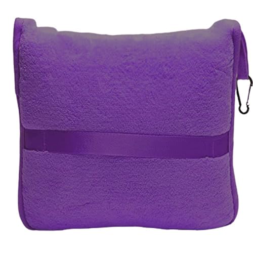 Premium Soft Travel Blanket Plush Airplane Long Flights (Purple-1pk-t021)