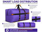 Extra Large Storage Duffle Bag (210L - 42"l x 13.5"w x 23"h / Green)