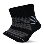 Crew Compression Socks for Women Men with Ankle Arch Support Plantar Fasciitis Relief 3 Pairs (X-Large / Black(3 Pairs))