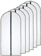 Garment Bags for Hanging Clothes Black Side Breathable Garment Bag Clothes by HomeClean
