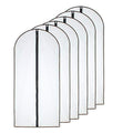Garment Bags for Hanging Clothes (24'' x 48''/6 Pack / Black-Translucent)