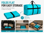 Extra Large Storage Duffle Bag (280L - 50"l x 15"w x 23"h / Purple)