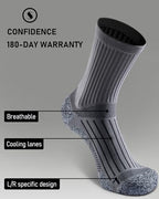 Cushioned Compression Unisex Mid (Medium / Gray (4 Pairs))