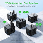 Mini 35W Universal Travel Adapter 7 (35W / Black)