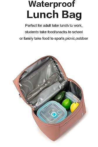 NOL 8L Insulated Lunch Bag for Women (Dark Pink / Medium (8 Liters))