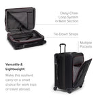 Aerotour 4 Wheel Expandable Luggage (21.75" Continental Expandable Carry-On / Black)