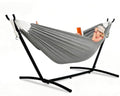 Lazy Daze Portable Hammock with Stand (Black Frame- Light Gray)