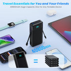 Portable Charger Power Bank for iPhone with Built (Black)