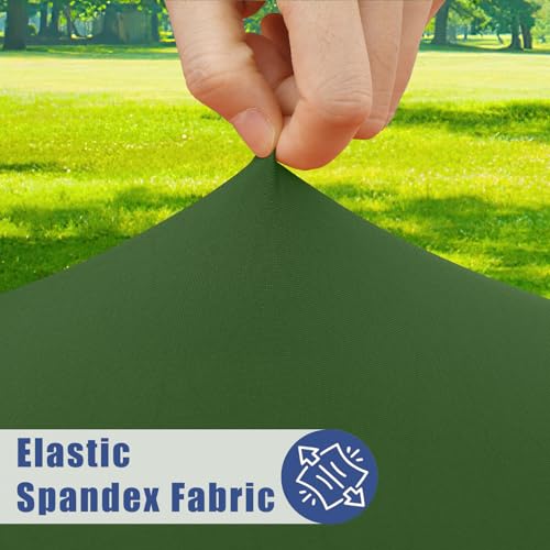 2 Pack Rectangle Spandex Fitted Table Cloth (Olive Green / 72" x 30" (Rectangular))