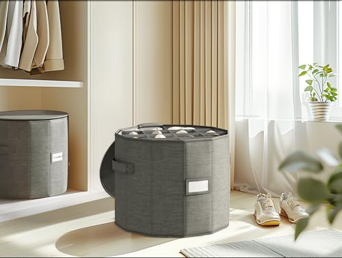 Round Shoe Organizer (Gray / 1 PACK)