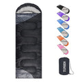 Camping Sleeping Bag for Adults Kids ((15-50°F) Black)