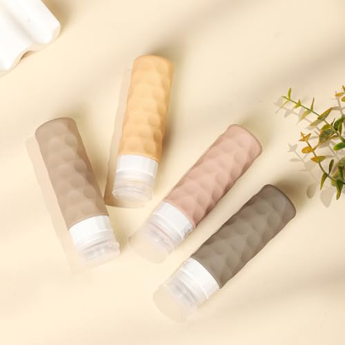 Travel Bottles for Toiletries (Apricot)
