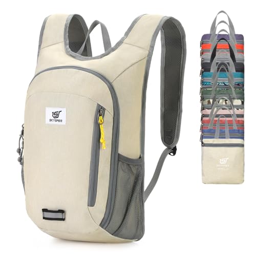 Small Daypack 10L Hiking Backpack Packable Lightweight Travel Day Pack for Women Men (10l / Cream)