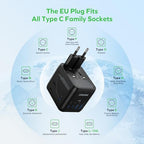 Mini 35W Universal Travel Adapter 7 (35W / Black)